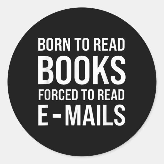 Eメール生まれに強制的に書籍に読予約する ラウンドシール (正面)