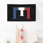 Eモノグラムはbk bnrcnt上のNLDフラグにオーバーレイ 横断幕 (インサイチュ)