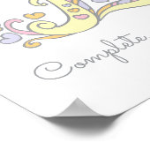 Eモノグラムアートエマ女の子の名前意味ポスター ポスター (角)