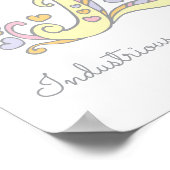 Eモノグラムアートエミリーの女の子の名前の意味ポスター ポスター (角)