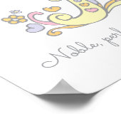 Eモノグラムアートエルシー女の子の名前の意味ポスター ポスター (角)