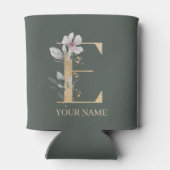 Eモノグラムフローラパーソナライズされたクーラーボックス 缶クーラー (裏面)