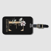 Eモノグラムフローラパーソナライズされたタグ ラゲッジタグ (正面横)