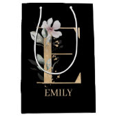 Eモノグラムフローラパーソナライズされた ミディアムペーパーバッグ (正面)