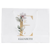 Eモノグラムフローラパーソナライズされた ラージペーパーバッグ (裏面)