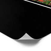 Eモノグラム独自の8フォトコラージブラックを作成 ポスター (角)