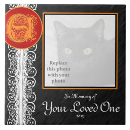 Eモノグラム"あなたの愛する人のメモリ内"タイル タイル