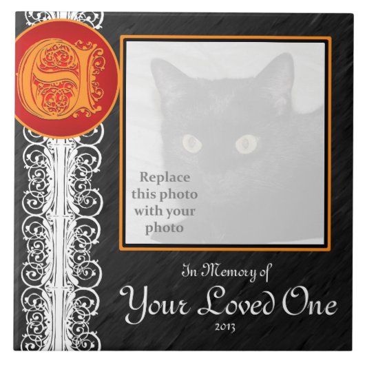 Eモノグラム"あなたの愛する人のメモリ内"タイル タイル (正面)