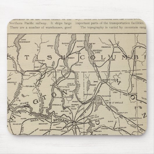 EワシントンIdaho地域 マウスパッド (正面)