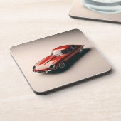 E型ジャガークーペ（赤） コースター (左側)