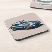 E型ジャガークーペ（青） コースター (左側)