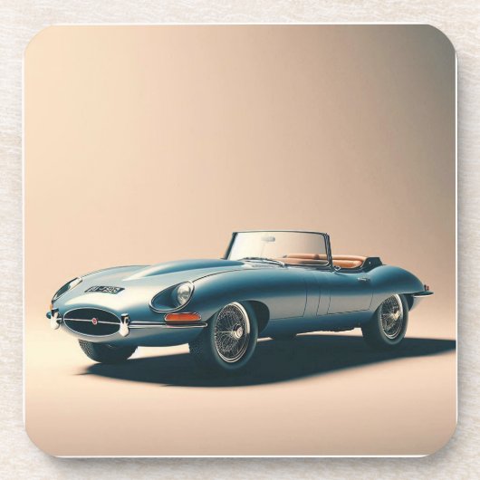 E型ジャガー兌換（青） コースター (正面)