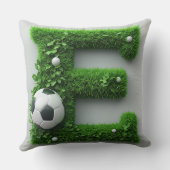 ⚽ E文字サッカートピアリー芝生スポーツ装飾 🌿 クッション (裏面)