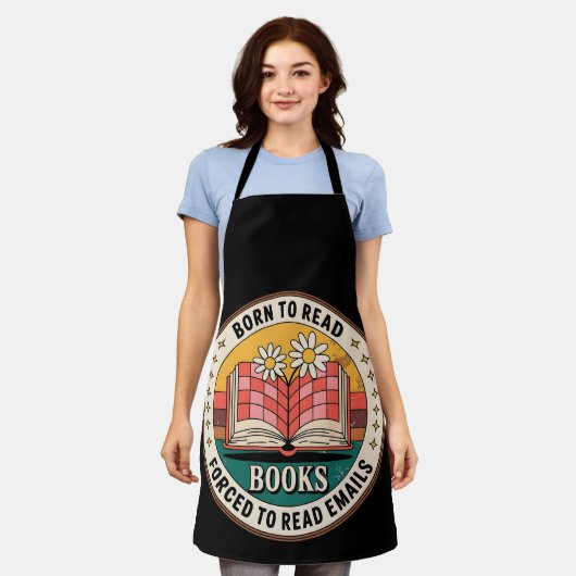 E生まれメールに強制的に書籍読を作成する エプロン (着用した状態)