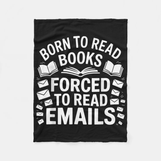 E生まれメールに強制的に書籍読を作成する フリースブランケット (正面)