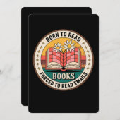 E生まれメールに強制的に書籍読を作成する 招待状 (正面/裏面)