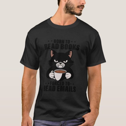 E生まれメールに強制的に書籍読を作成する Tシャツ (正面)