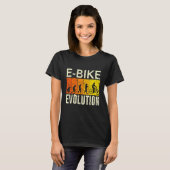 E自転車進化モンキー人間開発自転車 Tシャツ (正面フル)