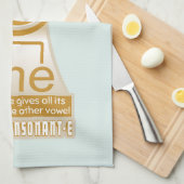 E英静か語音韻規則 キッチンタオル (四つ折り)