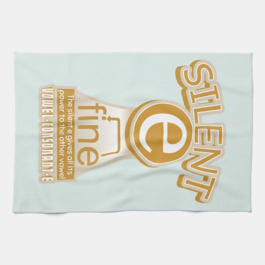 E英静か語音韻規則 キッチンタオル (横)