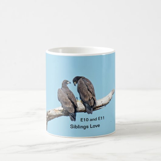 E10およびE11兄弟姉妹愛 コーヒーマグカップ (中央)