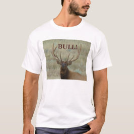 E10 ヴェルヴェットのアメリカオスジカの頭部ショット Tシャツ