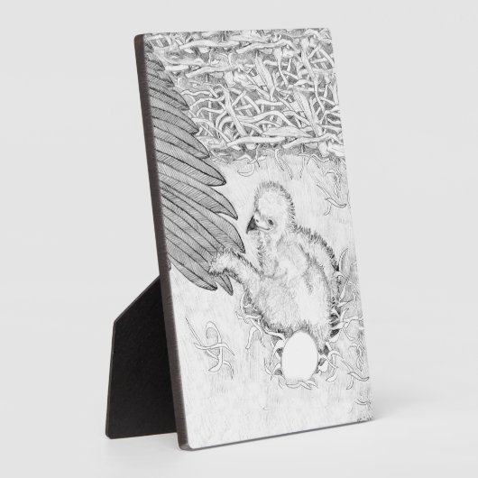 E14大切はEGGBERT2でオジーの羽を取る フォトプラーク (側面)