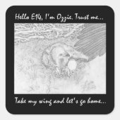 E14 GOING HOME ON OZZIE'S WING私を信頼 スクエアシール (正面)