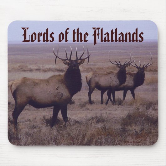 E19 Bullのオオシカの倍の低下の尖叉 マウスパッド (正面)