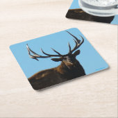 E27ビッグブルエルクスカイライン スクエアペーパーコースター (アングル)