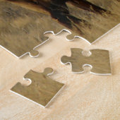 E28 シカの雄が立ち去る ジグソーパズル (側面)