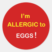 e2 - I'm Algely - EGGS. ラウンドシール (正面)