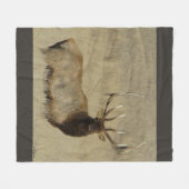 E30ブルエルクビッグブル フリースブランケット (正面(横))