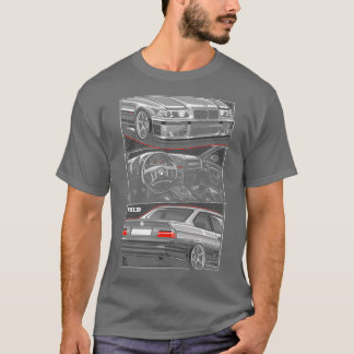 E36 Sport Car Illustratio Perfect Gift  Tシャツ