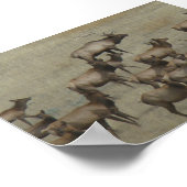 E37ブルエルクと牛 ポスター (角)