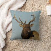 E49ブルエルクヘッドとショルダー クッション (ブランケット)