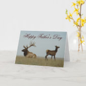 E5ブルエルクとイヤーリング カード (黄色い花)