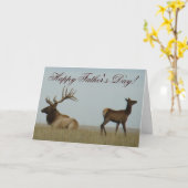 E5ブルエルクとイヤーリング カード (黄色い花)