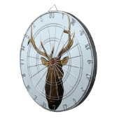 E51 ライラックの雄ジカの頭 ダーツボード (正面右)