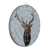 E51 ライラックの雄ジカの頭 ダーツボード (正面左)