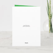 E58 Big Bull Elk On Snow Christmas Card シーズンカード (裏面)