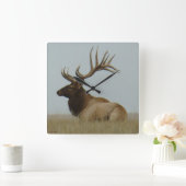 E5a Bullのオオシカ巨大なBull スクエア壁時計 (ホーム)