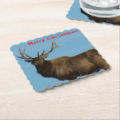 E62 Bull Elk and Blue Sky Coaster ペーパーコースター (アングル)