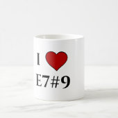 E7#9が大好き コーヒーマグカップ (中央)