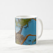 E9および月 コーヒーマグカップ (正面右)