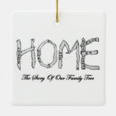 E9新しいライフイーグルクリスマスオーナメント セラミックオーナメント (裏面)