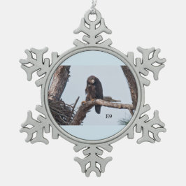 E9雪片 スノーフレークピューターオーナメント