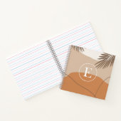 E -イニシャルモノグラムレターE抽象デザイン ノートブック (内部)