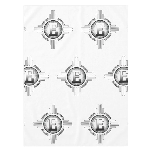 E（エンジニア） テーブルクロス (正面)