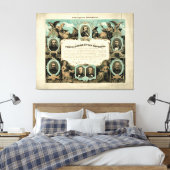 E.ノベルによる解放宣言(1865) キャンバスプリント (インサイチュ (寝室))